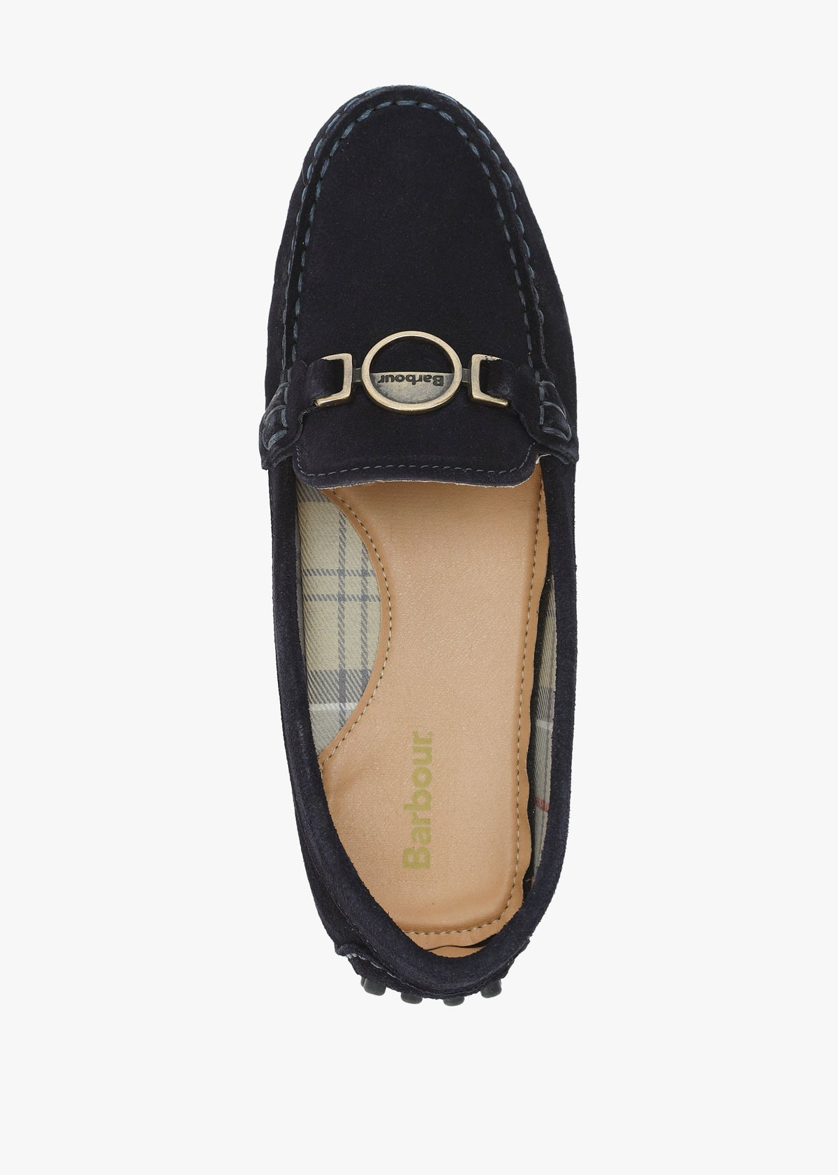 Laire Navy Suede Driving Loafers