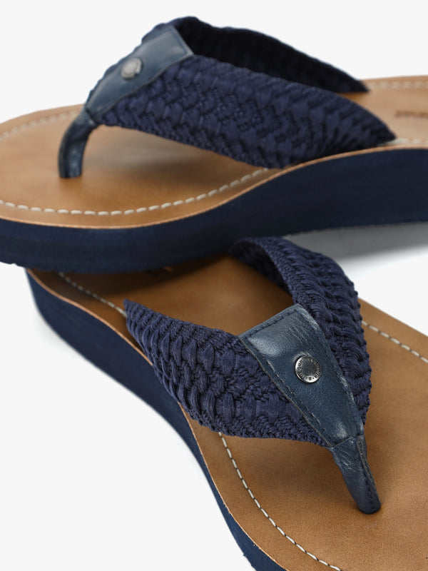 Kelburn Navy Toe Post Flip Flops