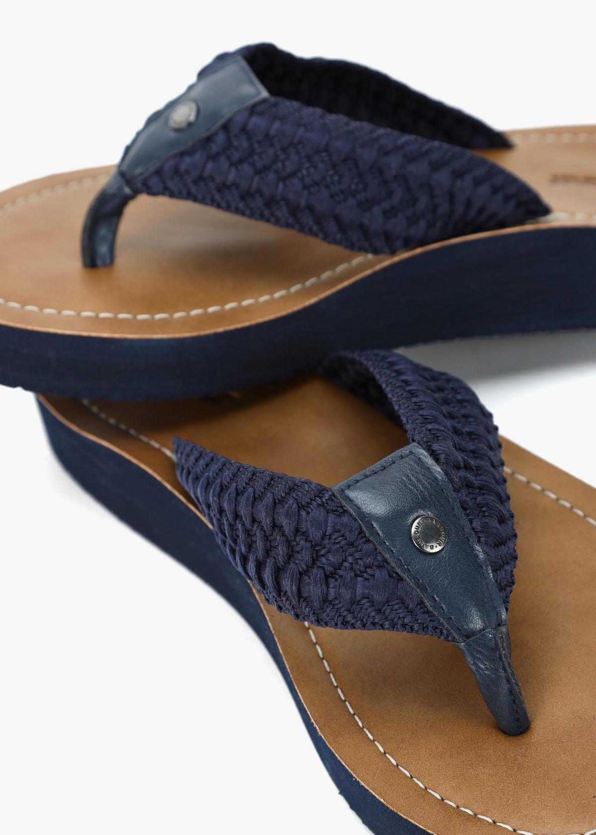 Kelburn Navy Toe Post Flip Flops