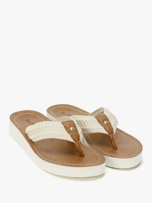 Kelburn Classic White Toe Post Flip Flops