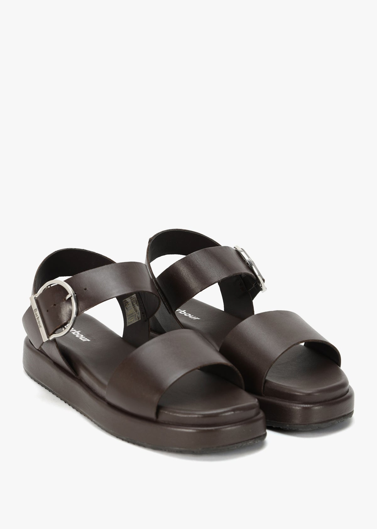 Erin Dark Brown Leather Sandals