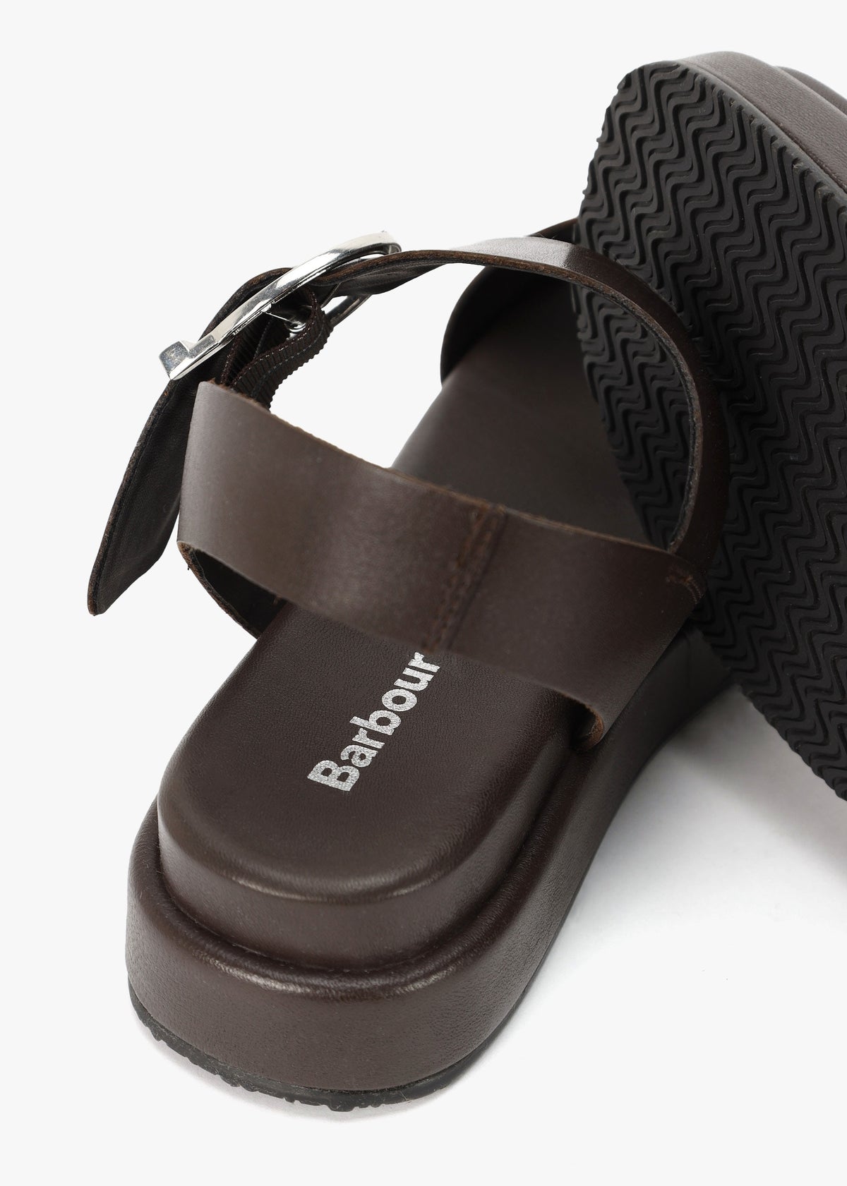 Erin Dark Brown Leather Sandals