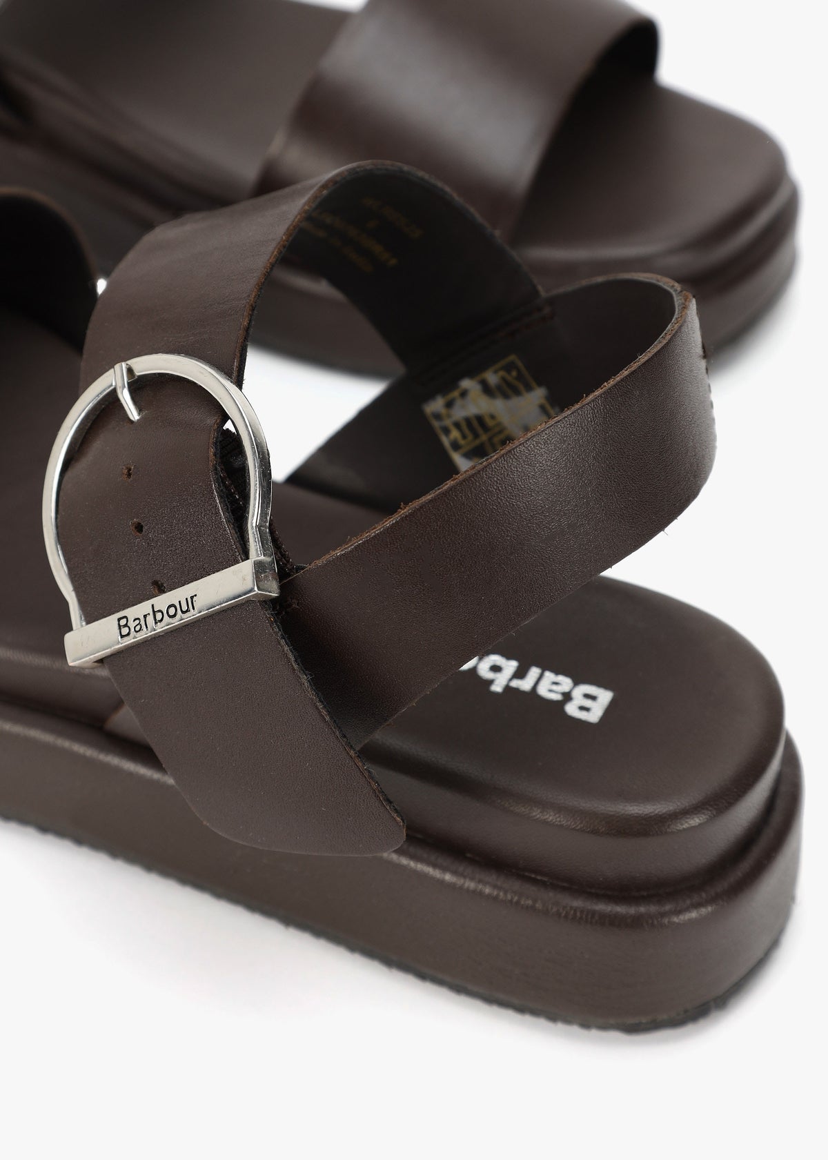 Erin Dark Brown Leather Sandals