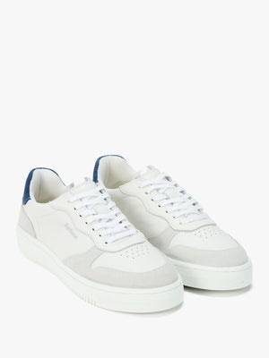 Celeste White & Chambray Leather Trainers