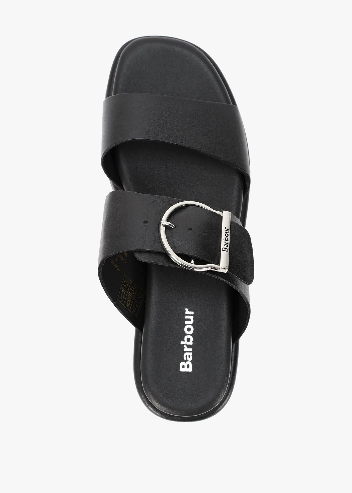 Adele Black Leather Sandals