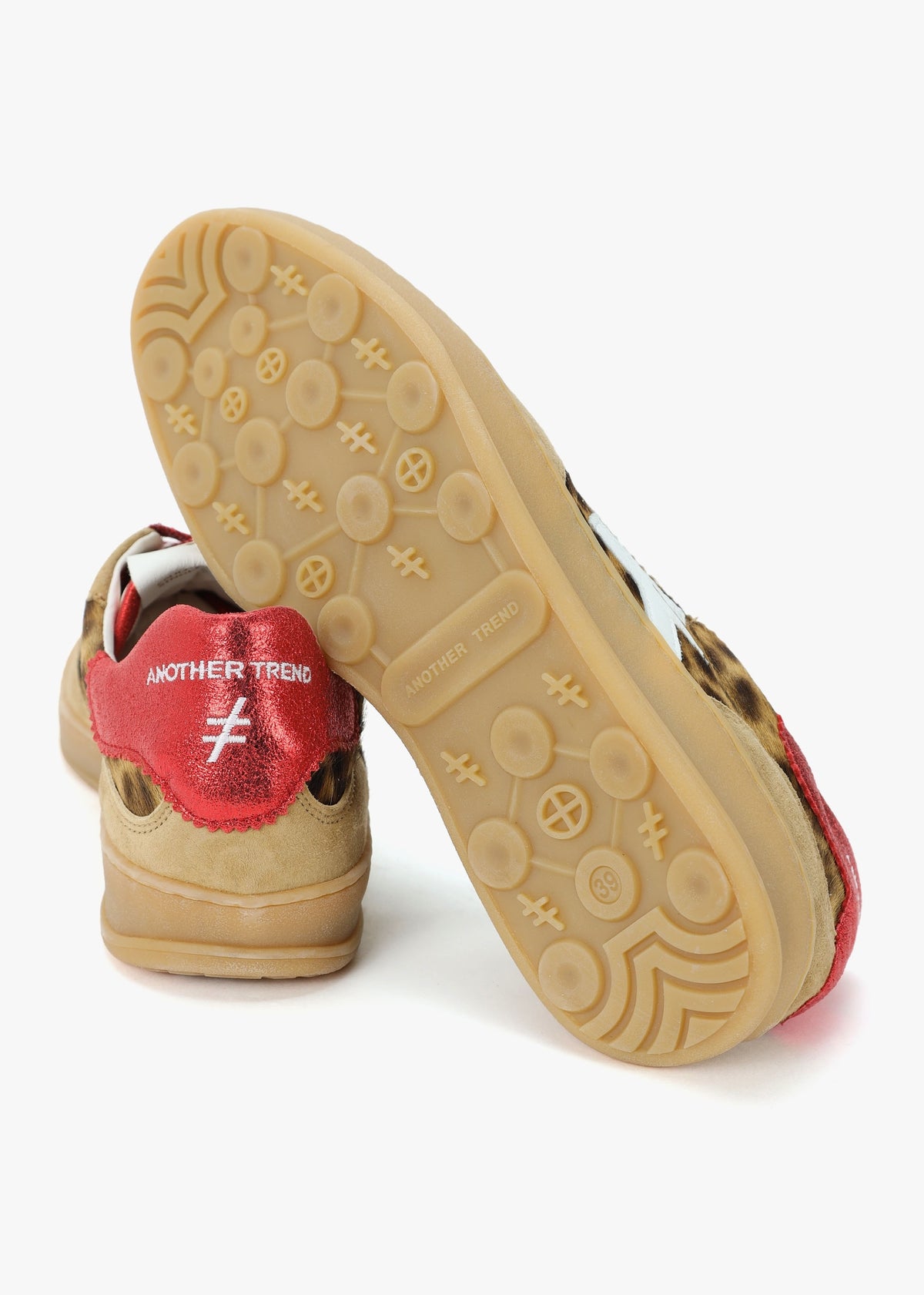 Leopard Suede & Calf Hair Trainers