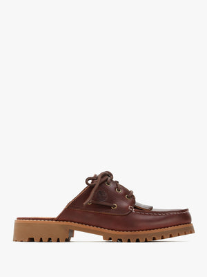 Women’s Noreen Burgundy Leather Backless Mules
