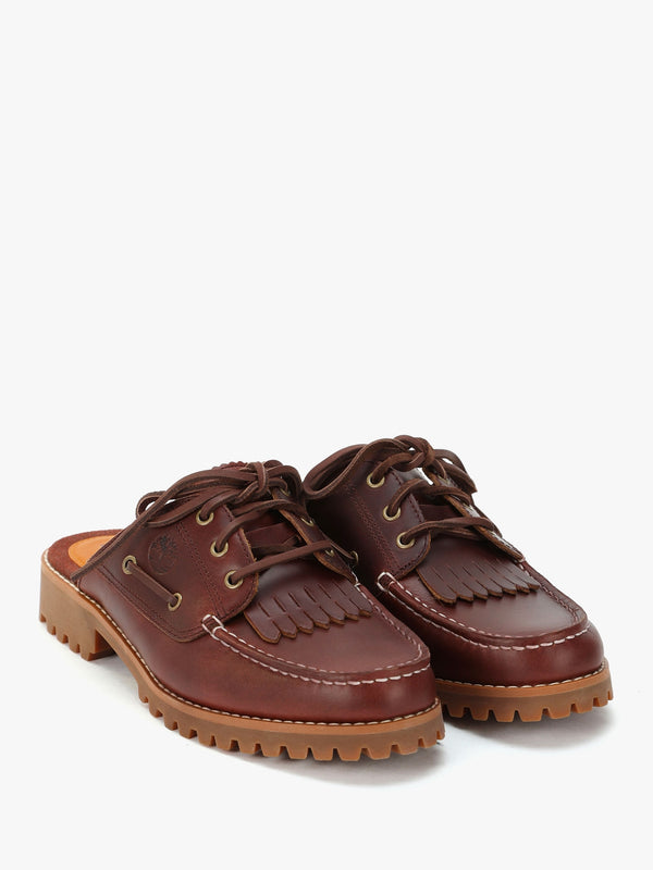 Women’s Noreen Burgundy Leather Backless Mules