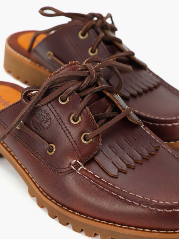 Women’s Noreen Burgundy Leather Backless Mules