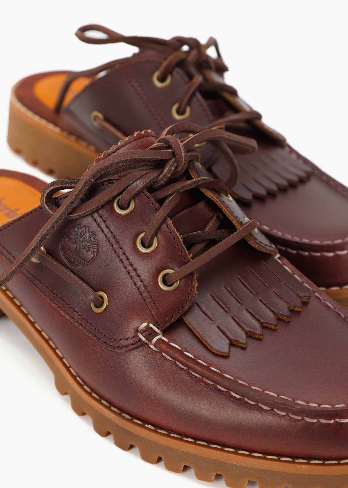 Women’s Noreen Burgundy Leather Backless Mules