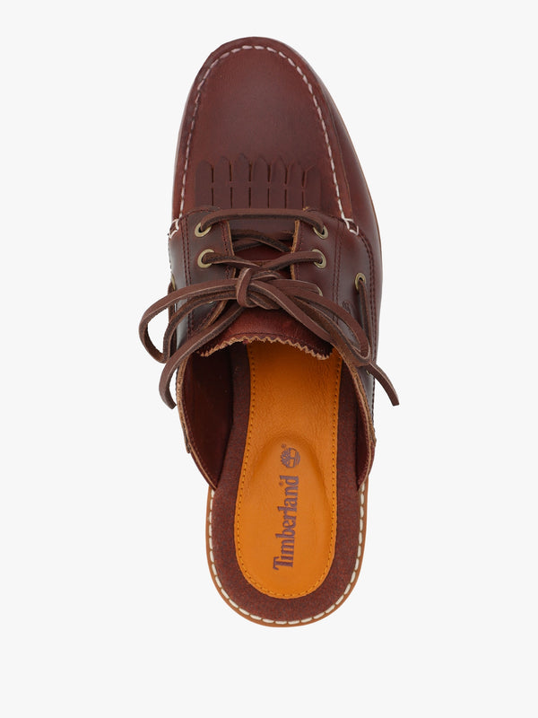 Women’s Noreen Burgundy Leather Backless Mules