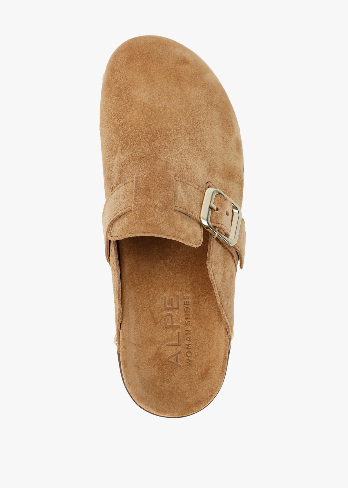 Ambur Tan Suede Leather Mule Clogs