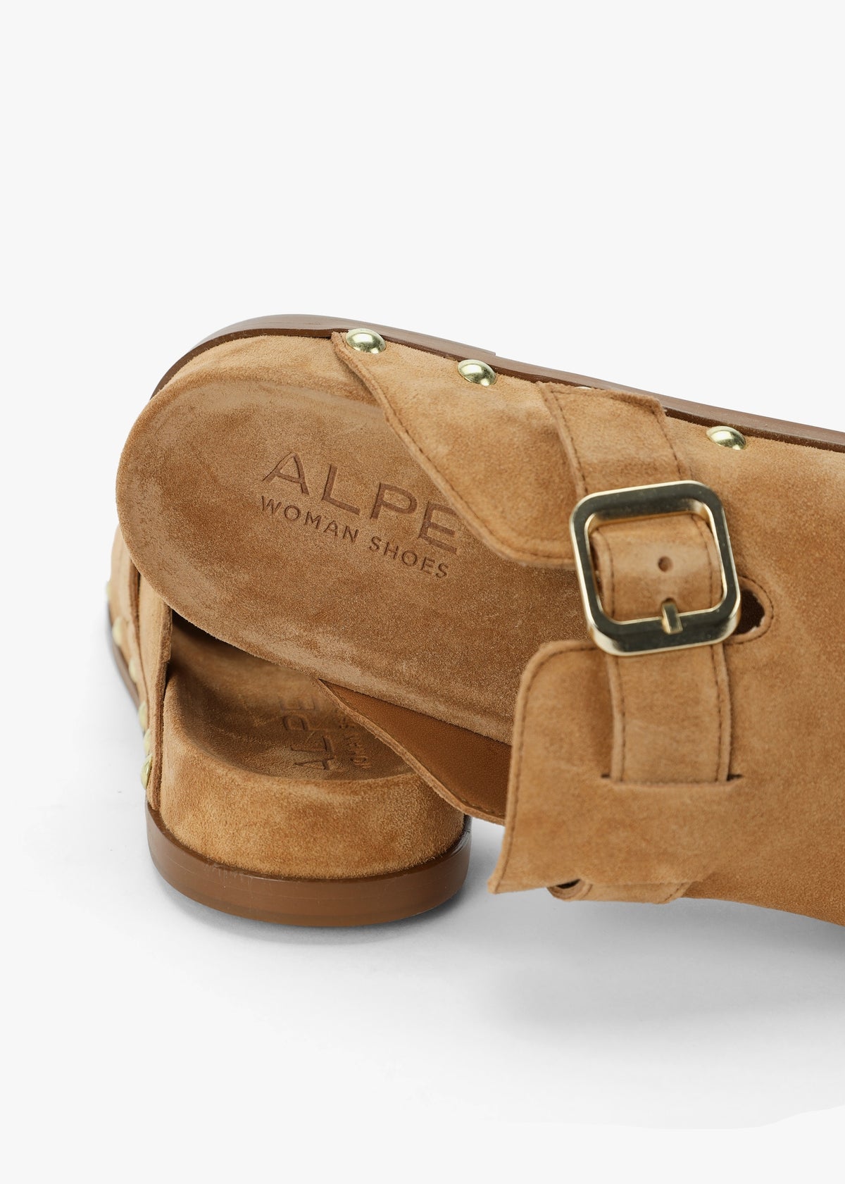 Ambur Tan Suede Leather Mule Clogs