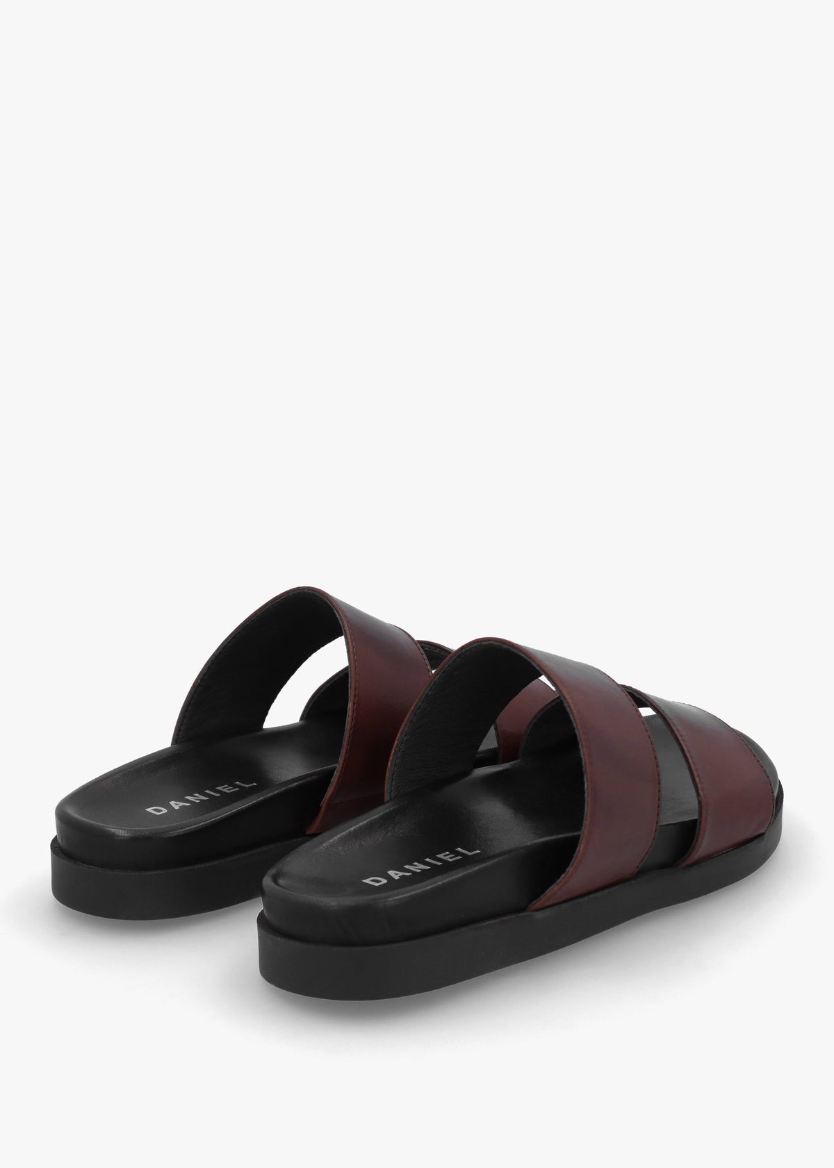 Imogen Brown Leather Two Band Mules