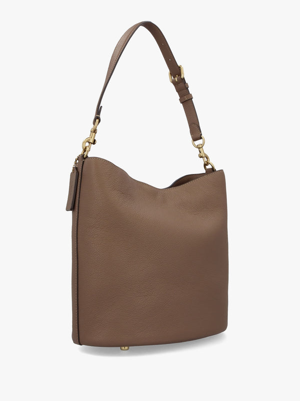 Willow Soft Dark Stone Bucket Bag