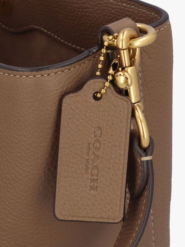 Willow Soft Dark Stone Bucket Bag
