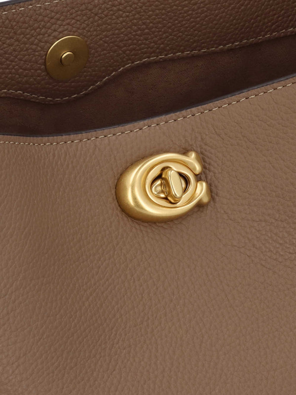 Willow Soft Dark Stone Bucket Bag