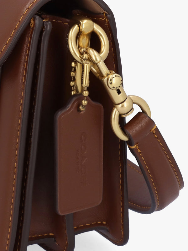 Tabby 26 Signature Coated Canvas Tan Brown Shoulder Bag