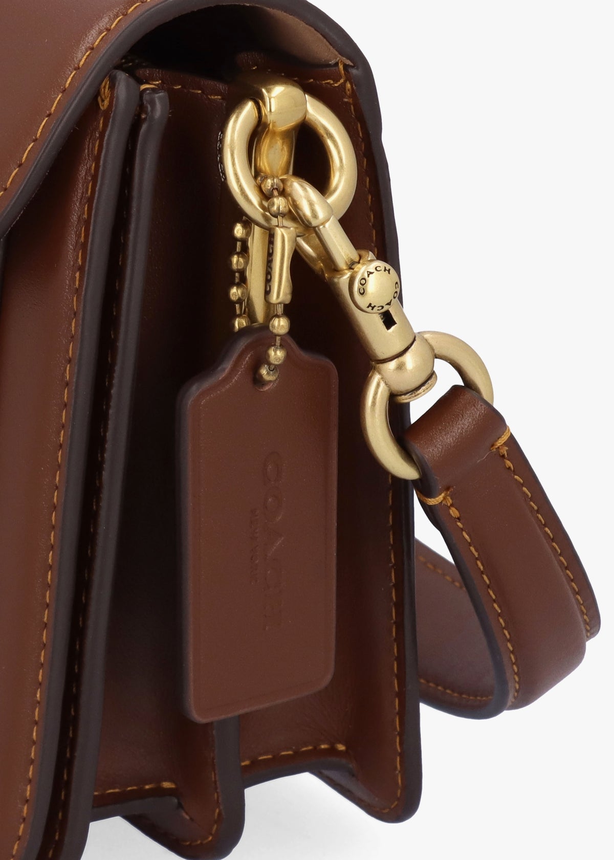Tabby 26 Signature Coated Canvas Tan Brown Shoulder Bag