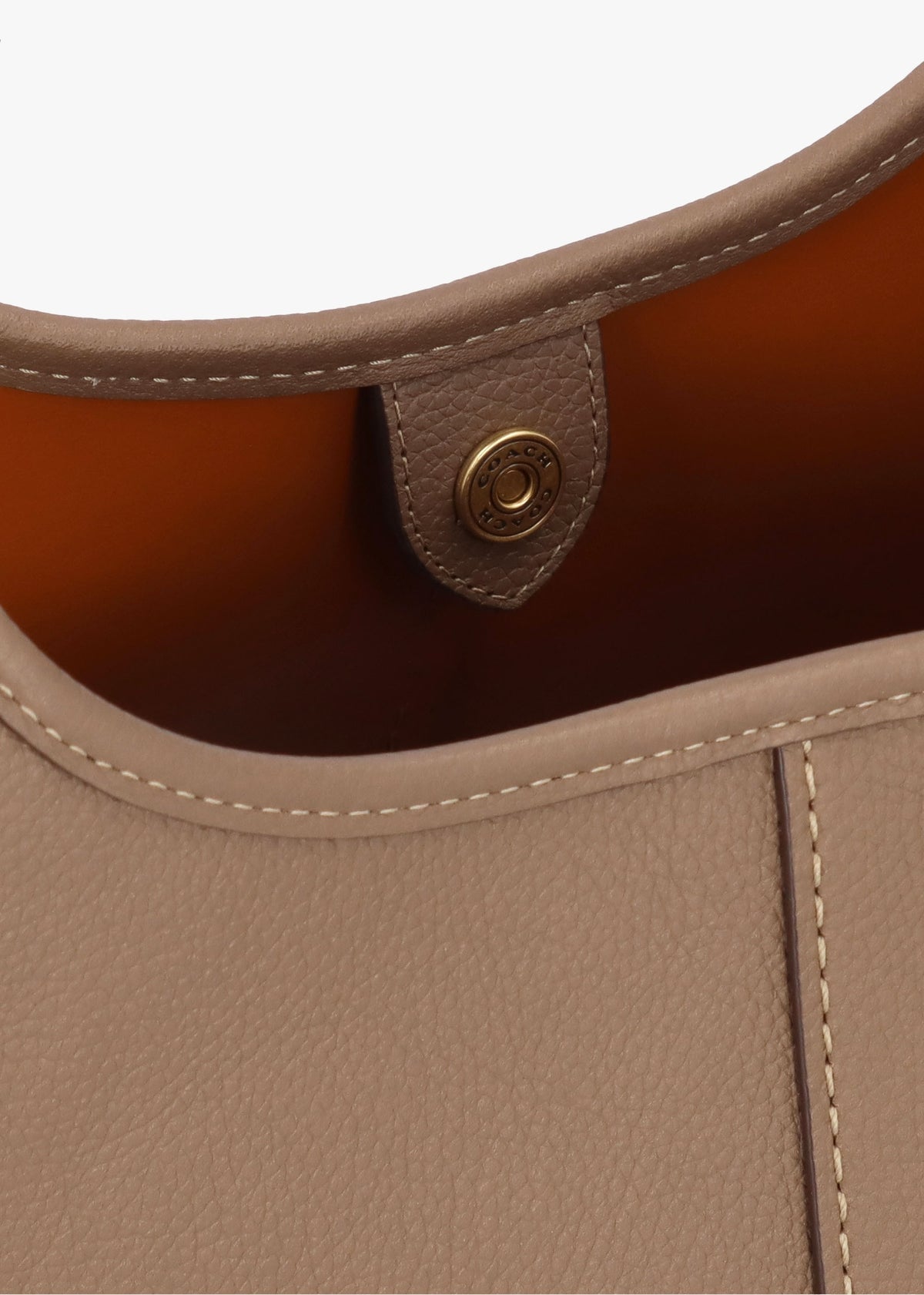 Lana Large Dark Stone Leather Shoulder Bag