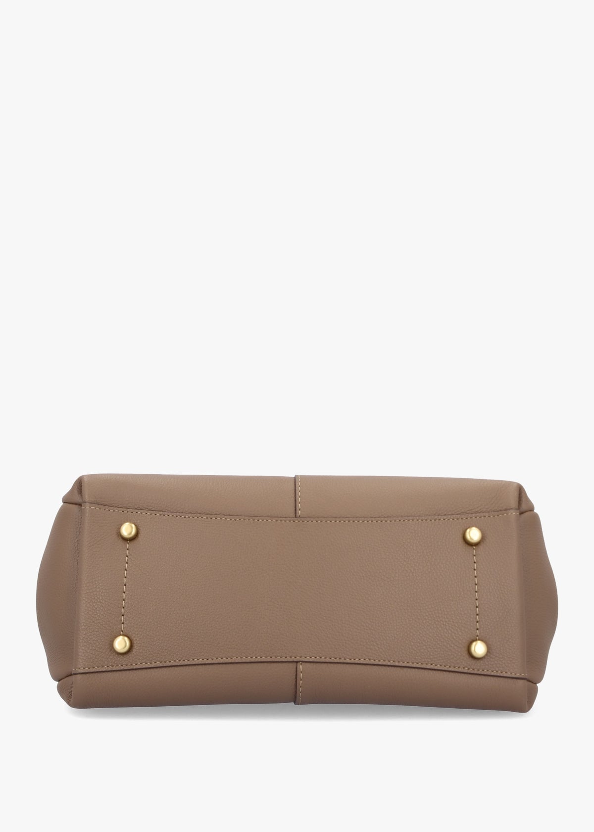 Lana Large Dark Stone Leather Shoulder Bag