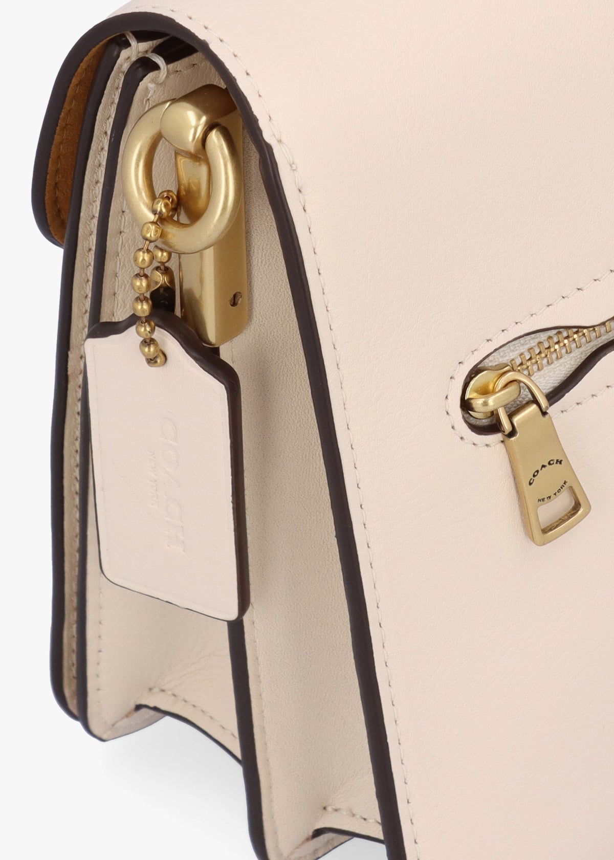 Chain Tabby Chalk Leather Shoulder Bag
