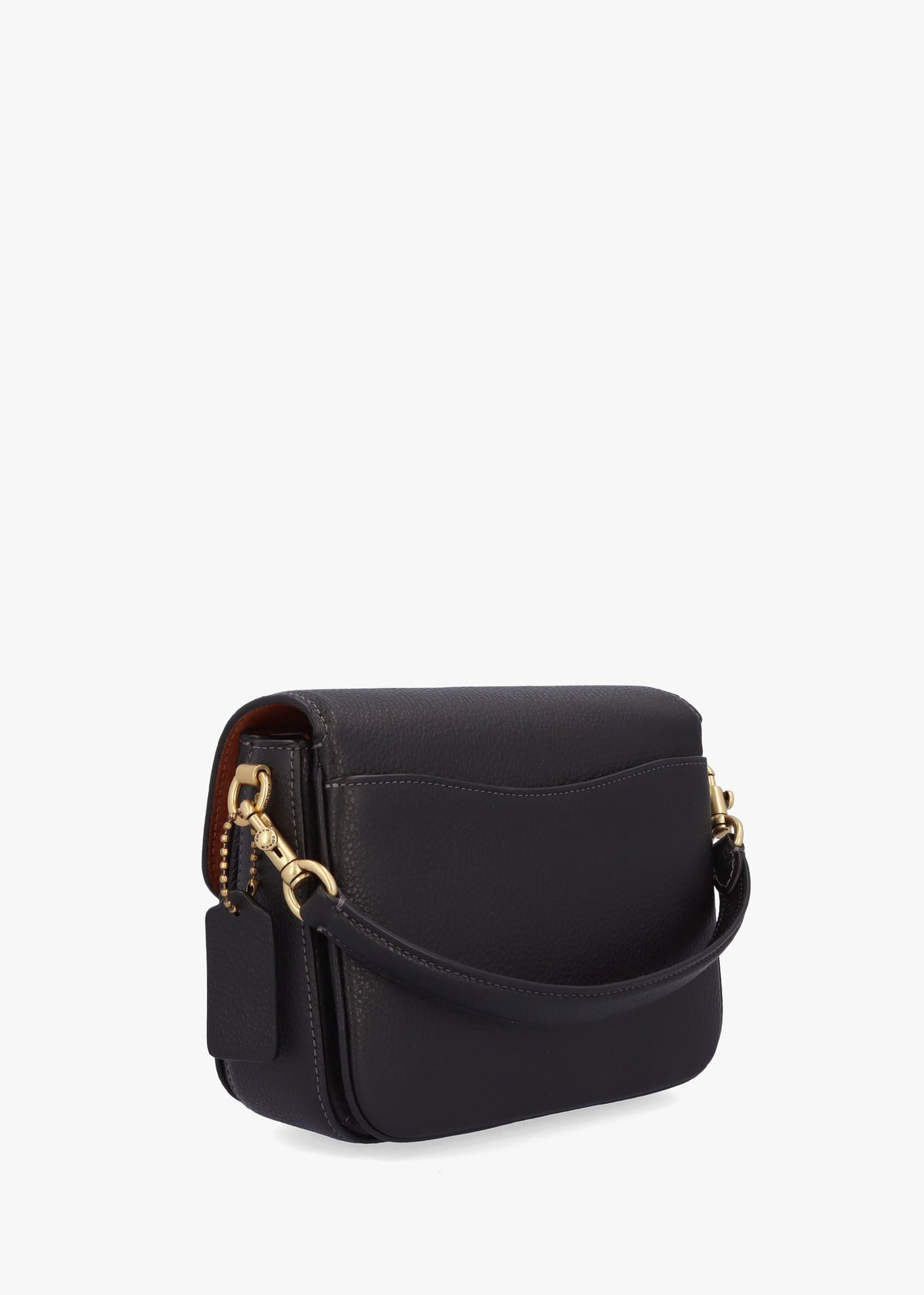 Cassie 19 Black Leather Cross-Body Bag