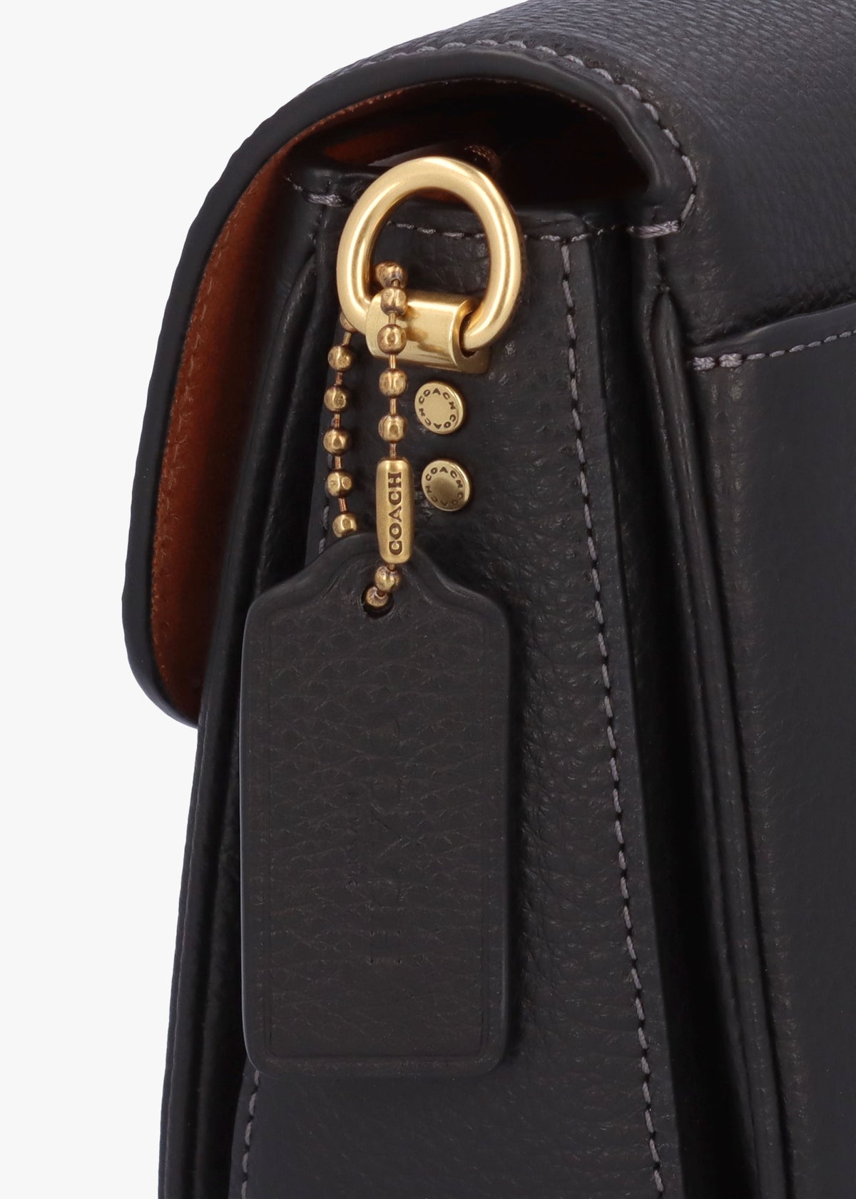 Cassie 19 Black Leather Cross-Body Bag