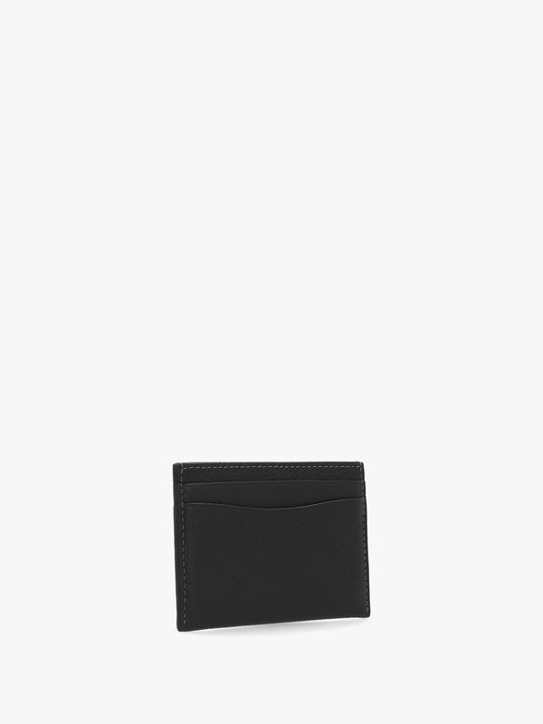 Essentials Black Leather Card Case