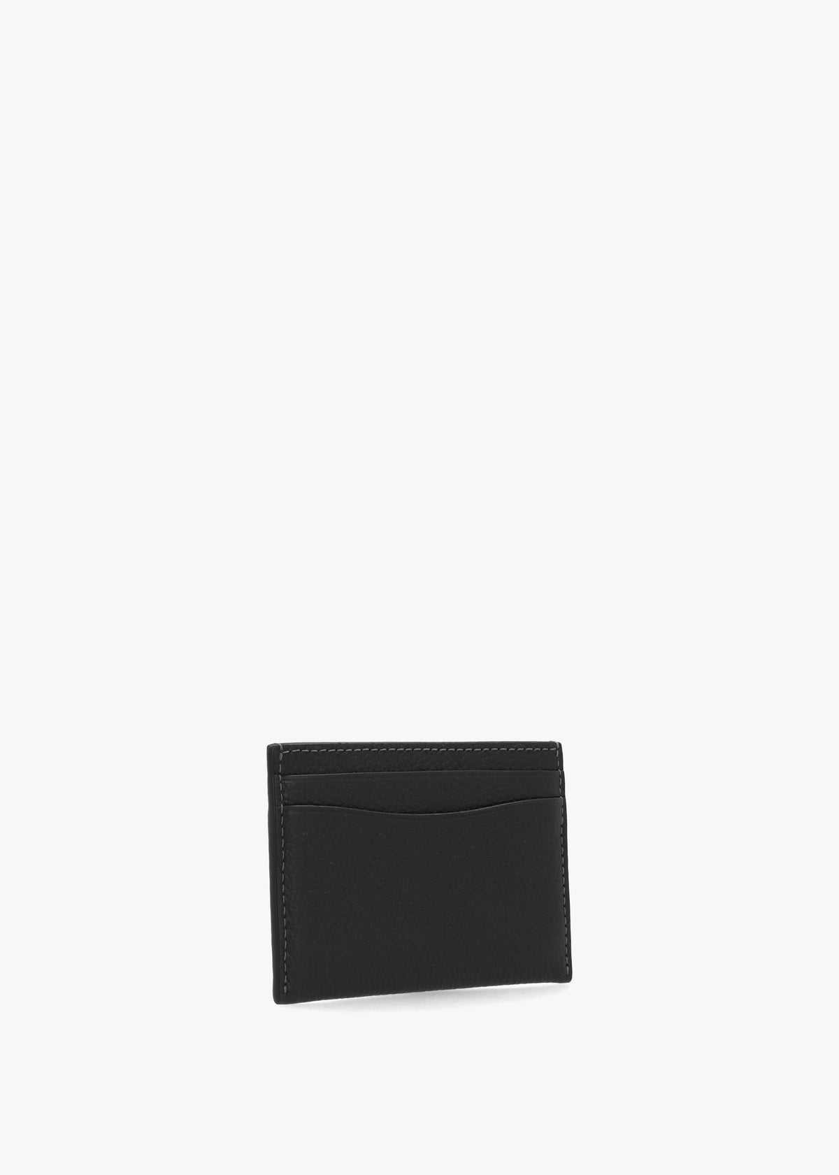 Essentials Black Leather Card Case