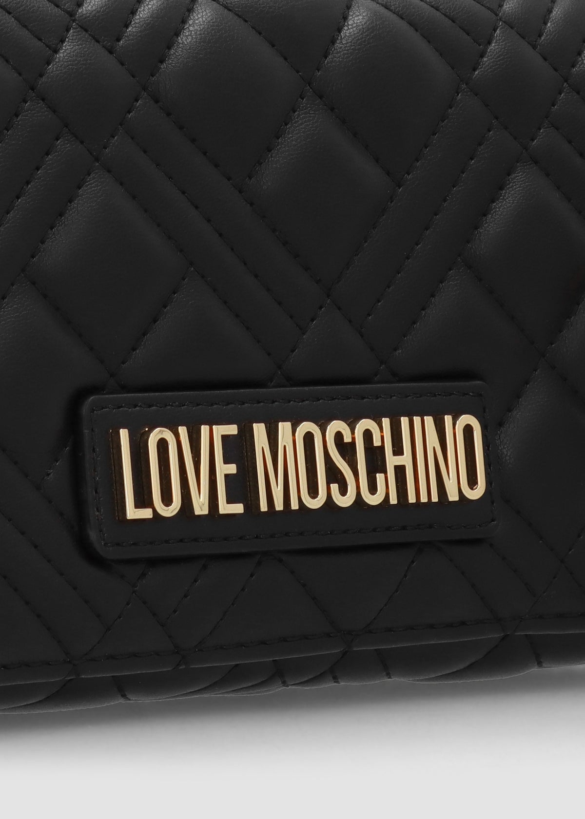 Diamond Quilt Flapover II Nero Cross-Body Bag