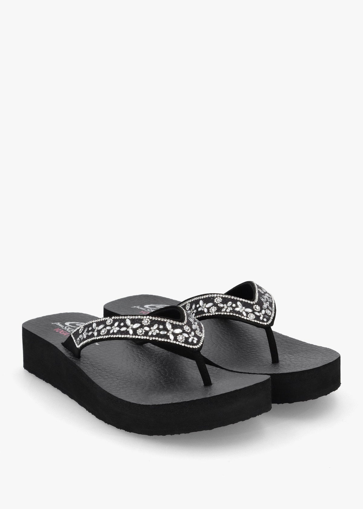 Women’s Vinyasa Butterfly Kiss Black Flip Flops