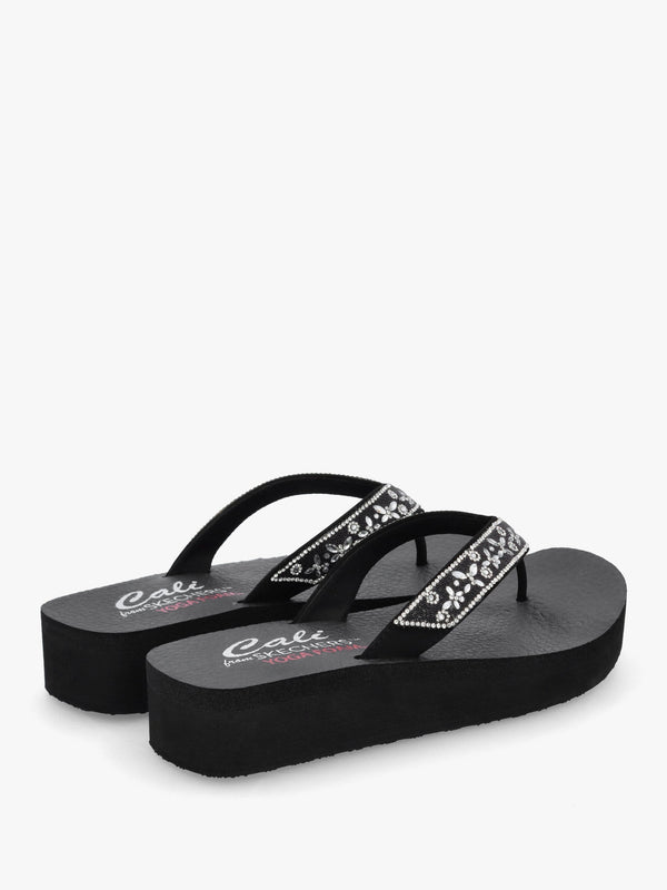 Women’s Vinyasa Butterfly Kiss Black Flip Flops