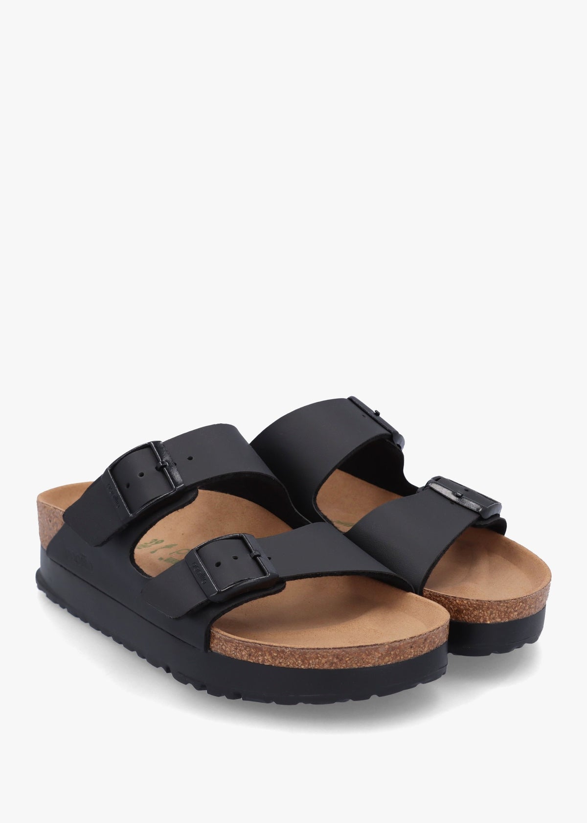 Arizona Pap Flex Platform Birko-Flor Black Mules
