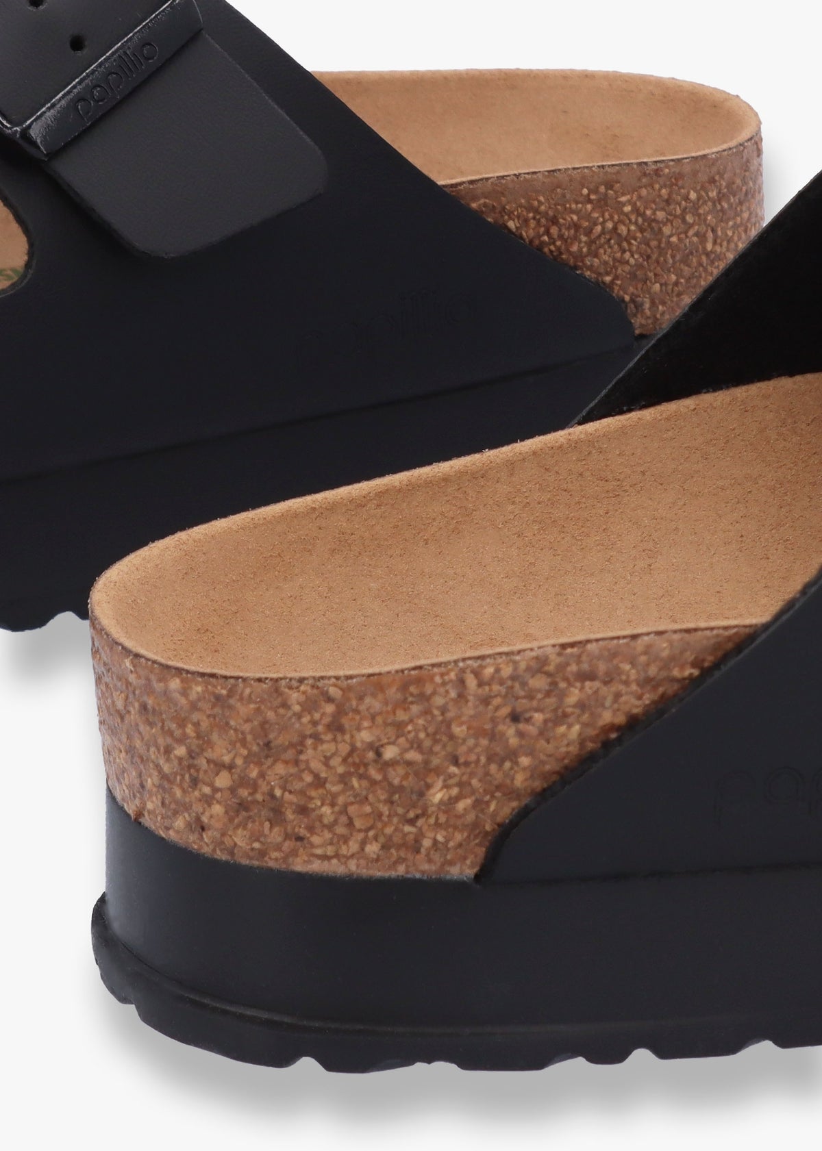 Arizona Pap Flex Platform Birko-Flor Black Mules