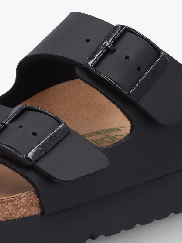 Arizona Pap Flex Platform Birko-Flor Black Mules