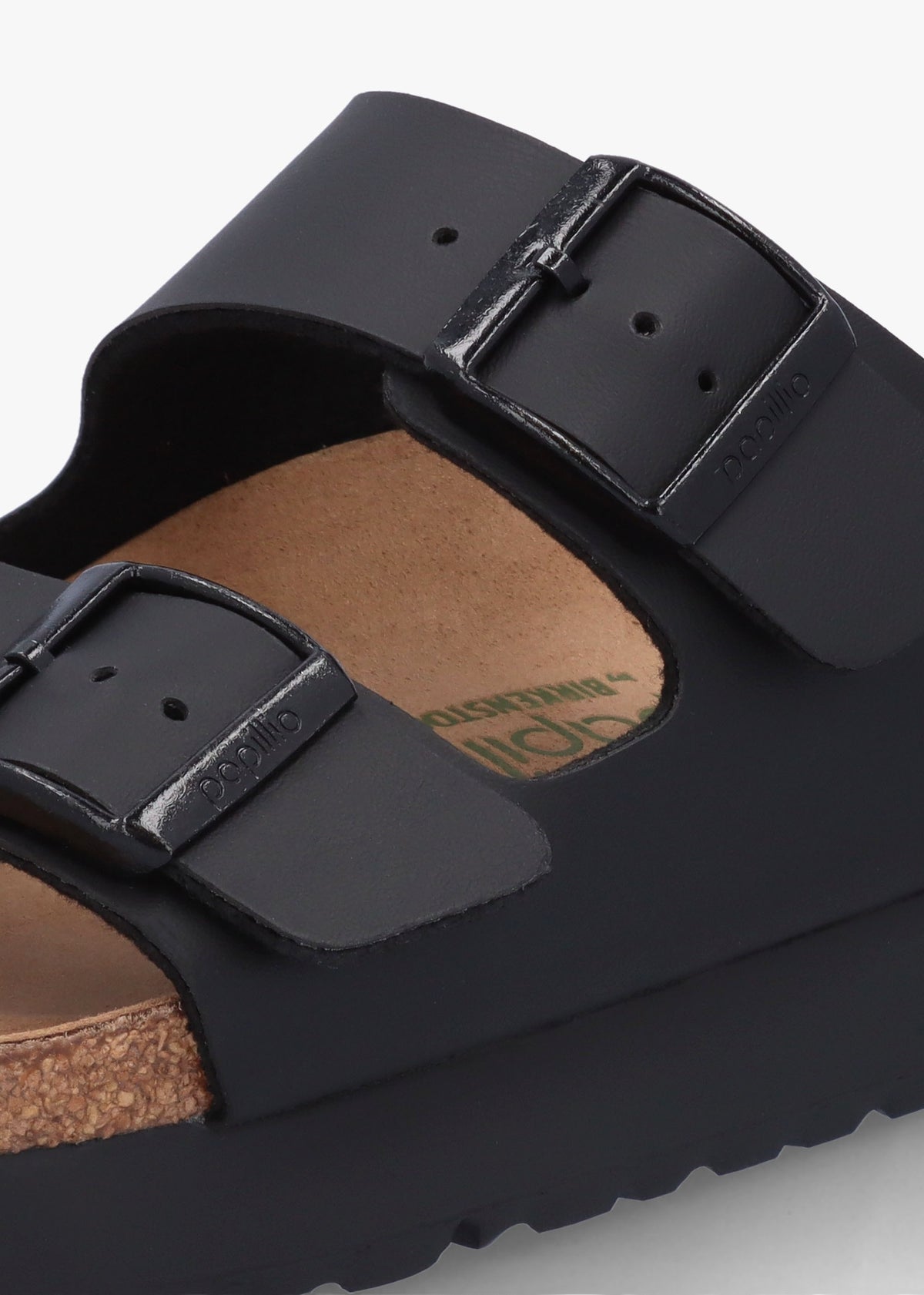 Arizona Pap Flex Platform Birko-Flor Black Mules