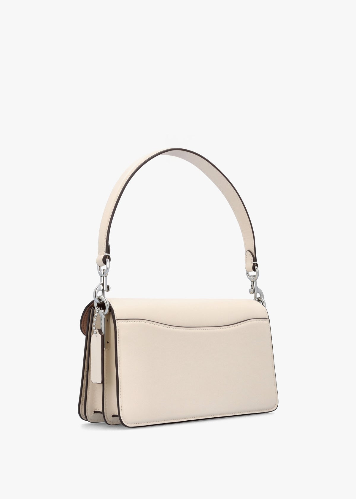 Tabby 26 Signature Coated Canvas White Chalk Shoulder Bag