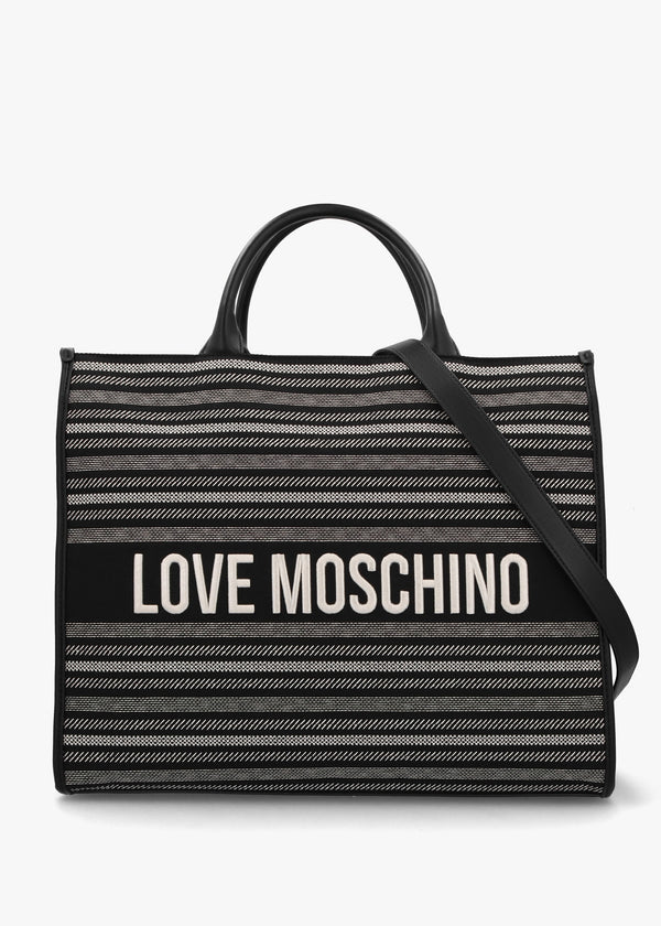 Flower Nero Tote Bag