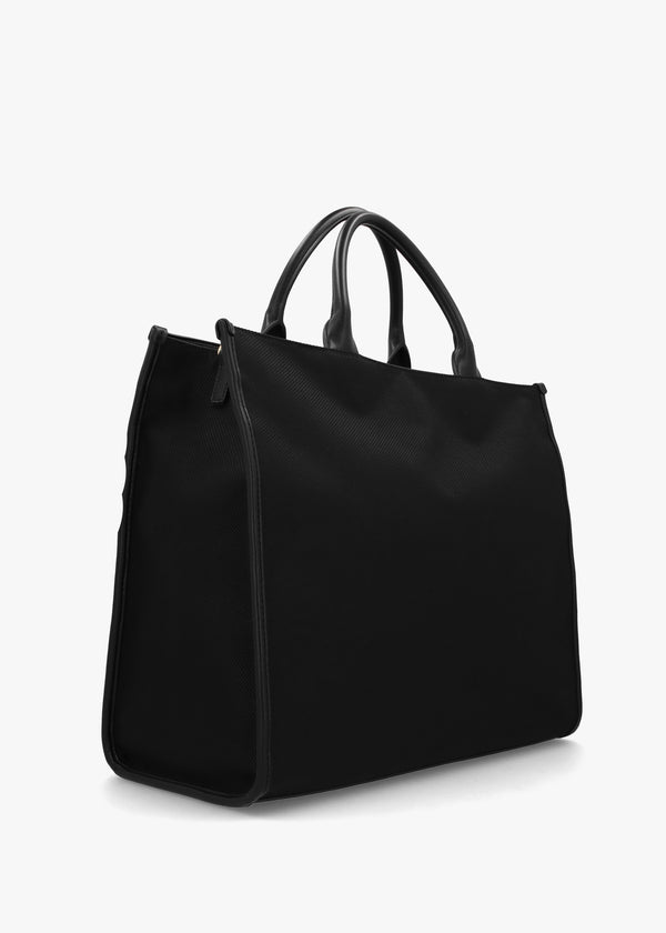 Flower Nero Tote Bag
