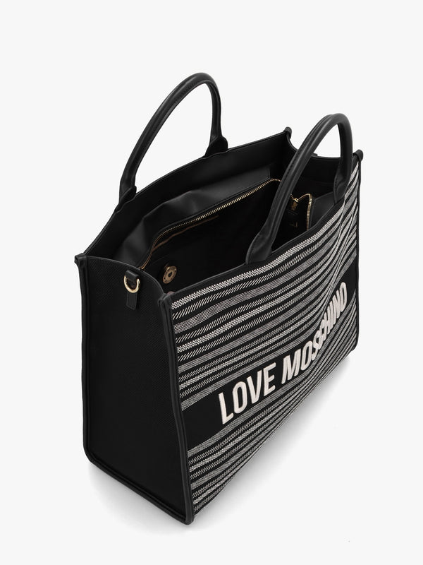 Flower Nero Tote Bag