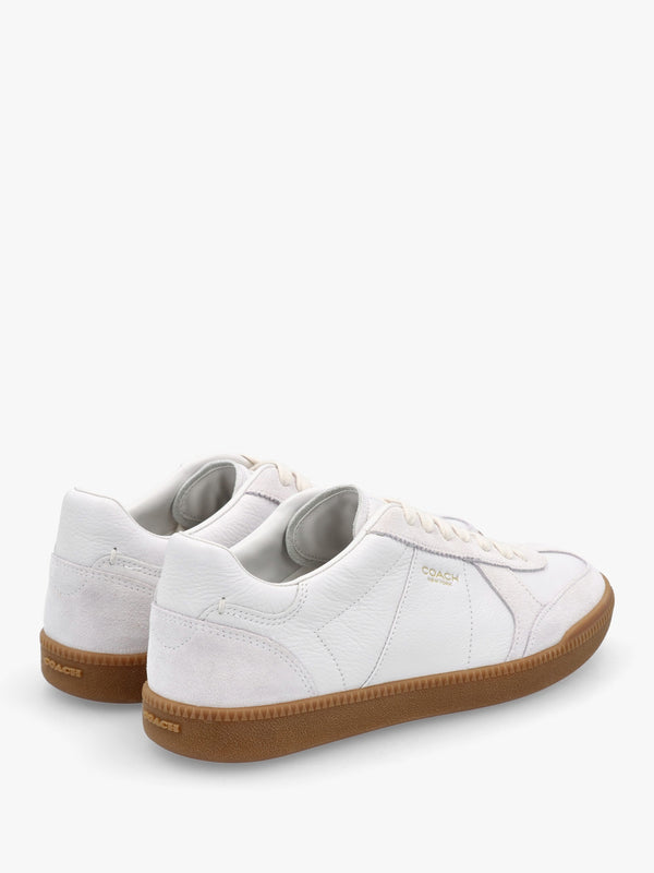 Ellis Optic White Leather & Suede Trainers