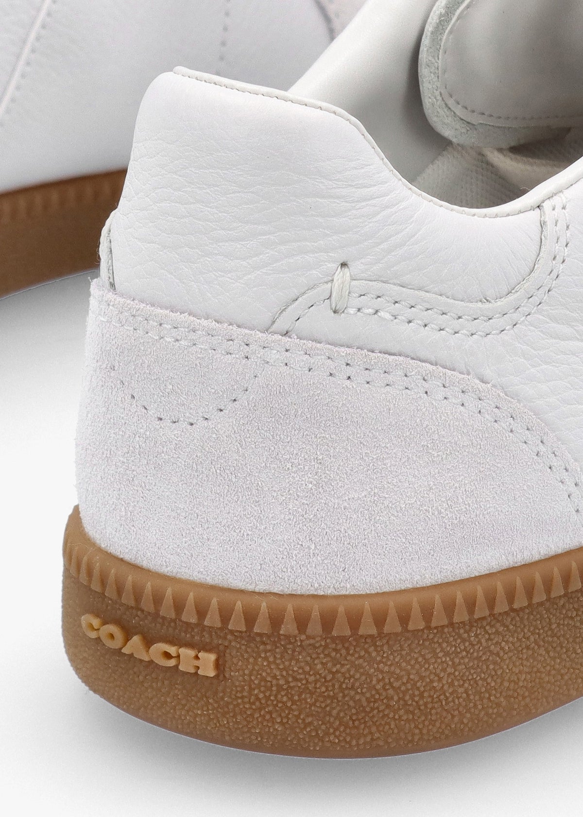 Ellis Optic White Leather & Suede Trainers