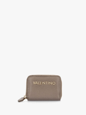 Divina Taupe Pebbled Coin Purse
