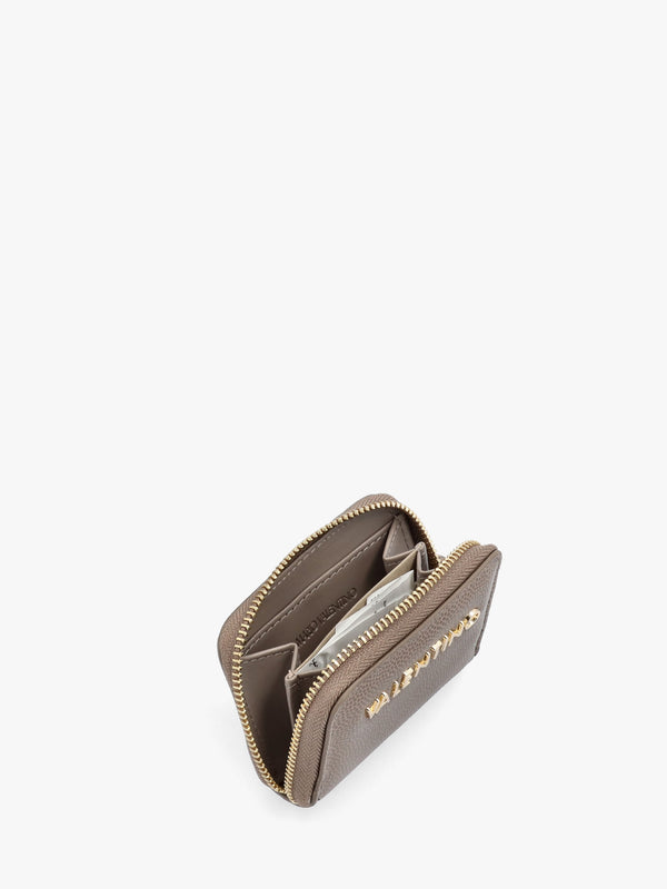 Divina Taupe Pebbled Coin Purse