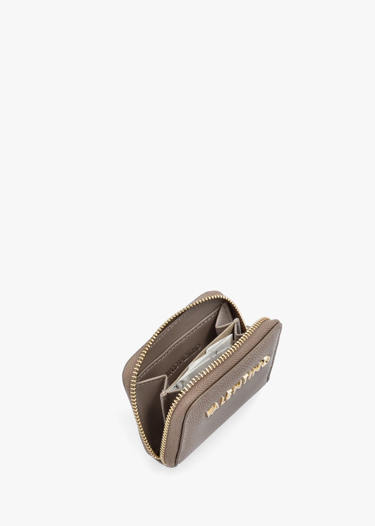 Divina Taupe Pebbled Coin Purse