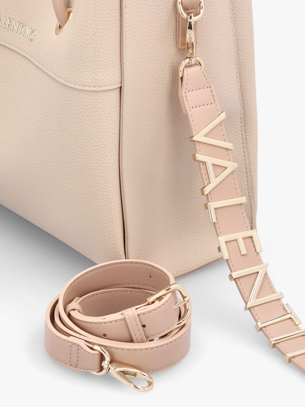 Alexia Ecru Logo Strap Tote Bag