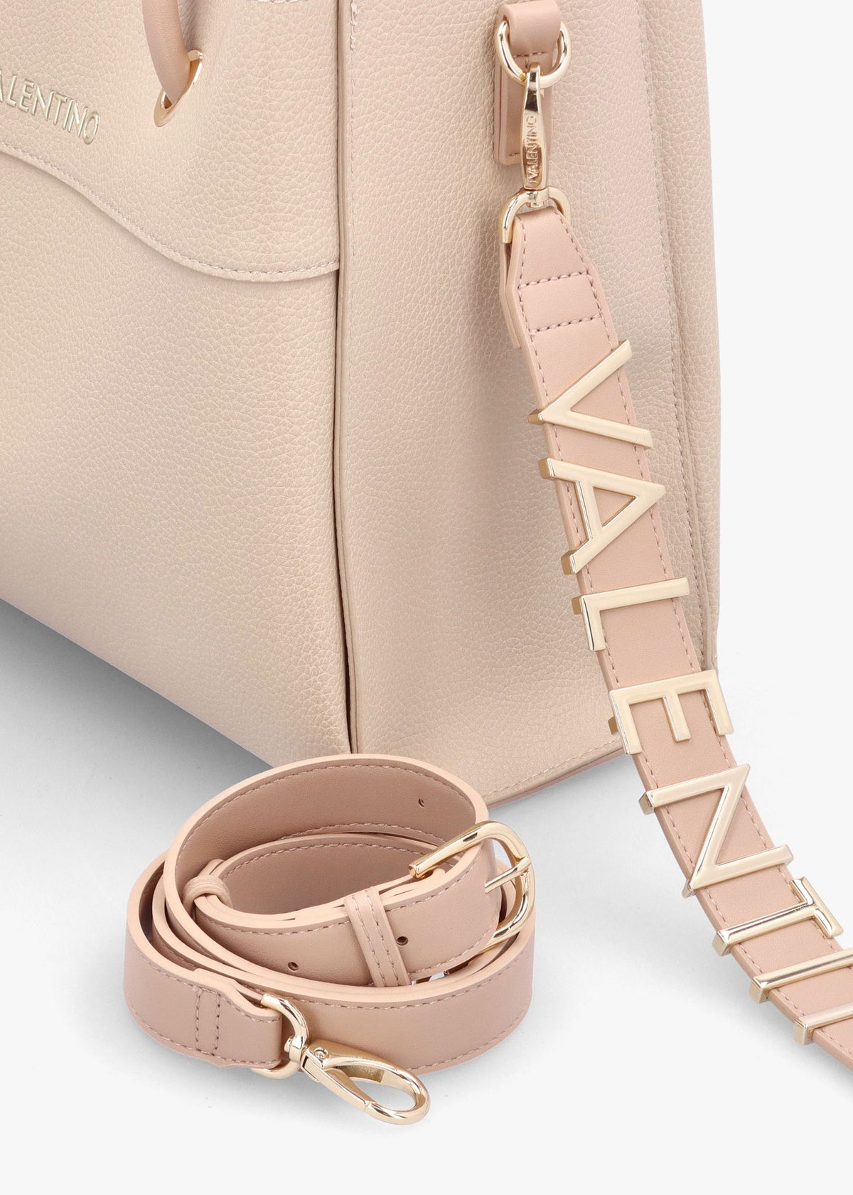 Alexia Ecru Logo Strap Tote Bag
