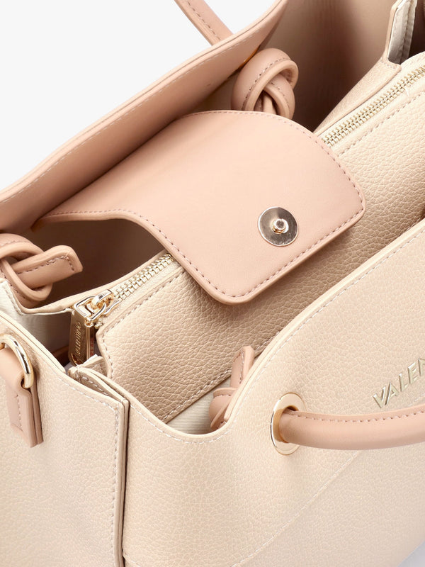 Alexia Ecru Logo Strap Tote Bag