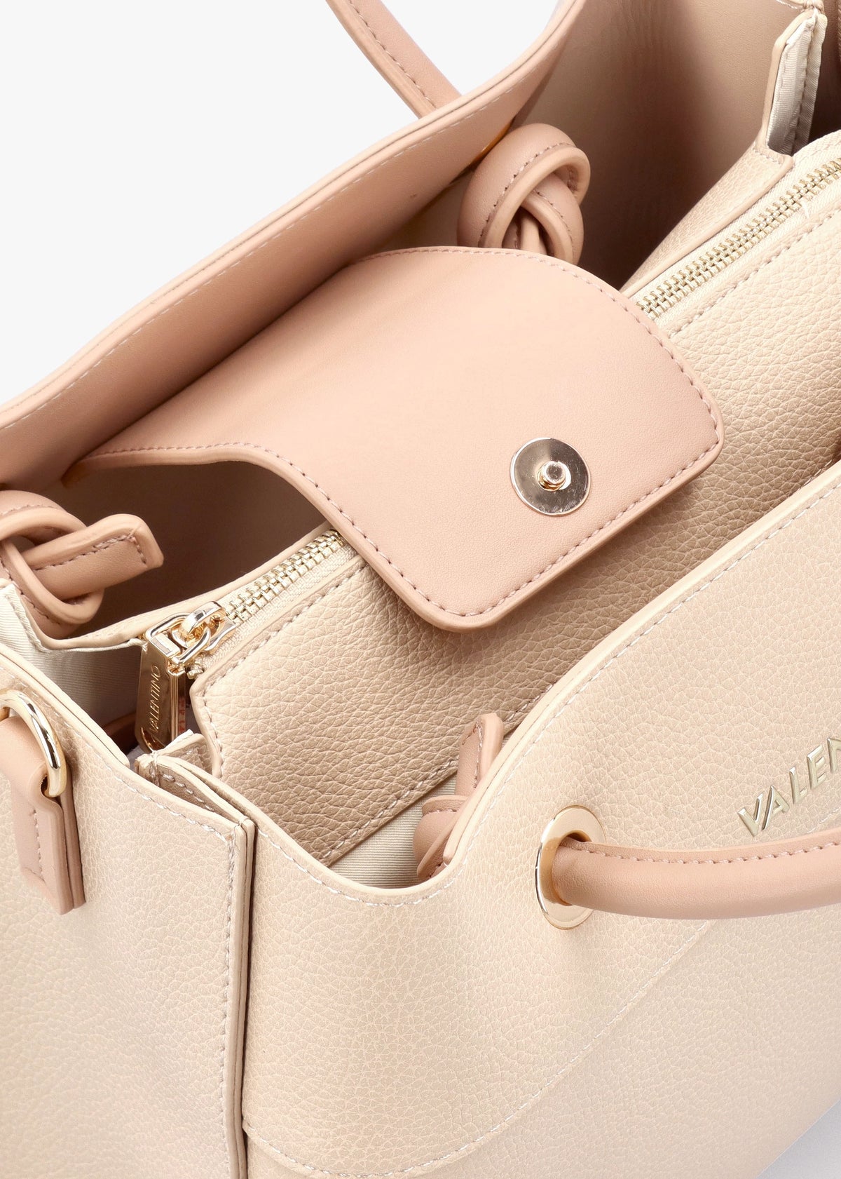 Alexia Ecru Logo Strap Tote Bag